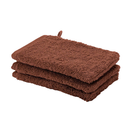 Package deal: LONDON washcloth Umber (set/6)