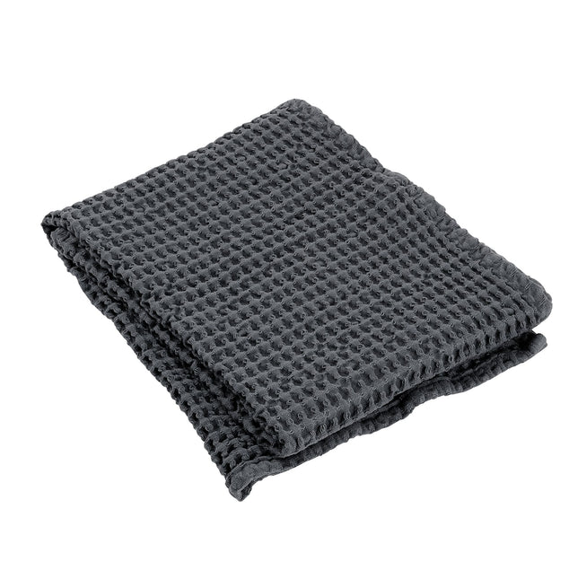 Blomus wafel handdoek 50x100 cm CARO (69000) donkergrijs, 100% katoen