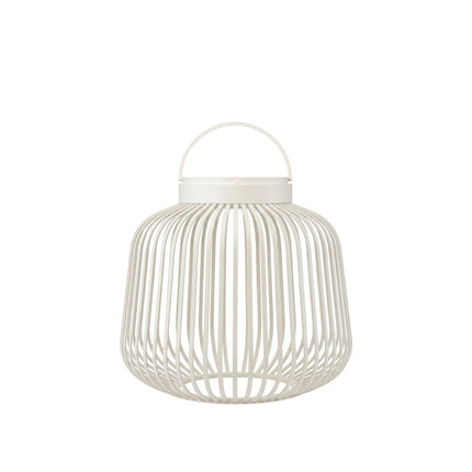 Blomus Lito mobiele lantaarn met led lamp in kleur Silk Grey en met hoogte van 20 cm