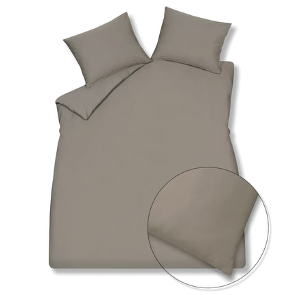 SATIN LUXE dekbedovertrek Espresso 140x220 cm