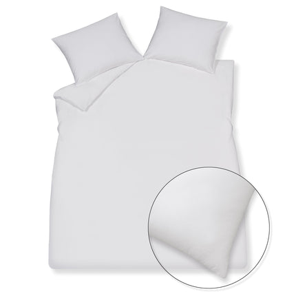 SATIN LUXURY Bettbezug Weiß 240x220 cm