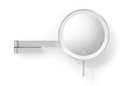 Zack Linea led make up spiegel wand in mat rvs (40582)