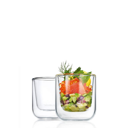 Dubbelwandig glas NERO espresso (set/2)