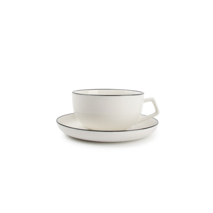 STUDIO BASE Tasse und Untertasse 220 ml weiß (Set/4)