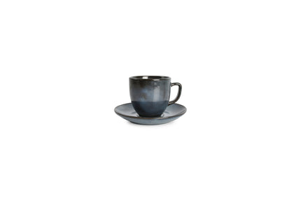 Tazza con piattino CIRRO - Blu scuro