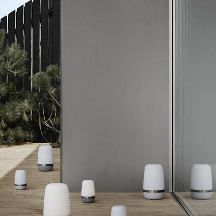 Lámpara de mesa SPIRIT gris platino extra grande