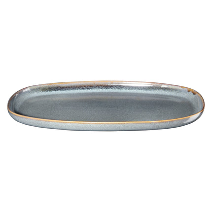 SAISONS assiette plate ovale 31 cm Denim