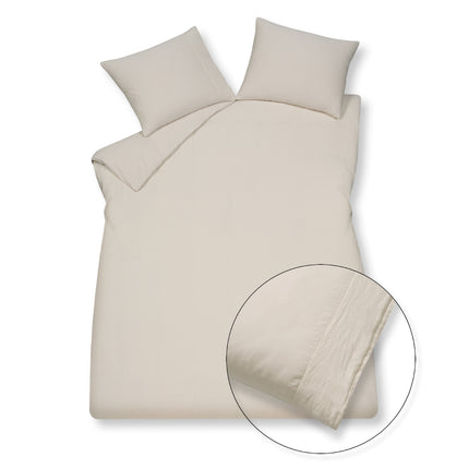 Copripiumino PURE 07 Cream Tan 140x220 cm (lino/cotone satinato)