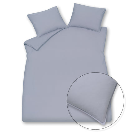 Taie d'oreiller COTON LAVÉ Bleu Lavande 60x70 cm