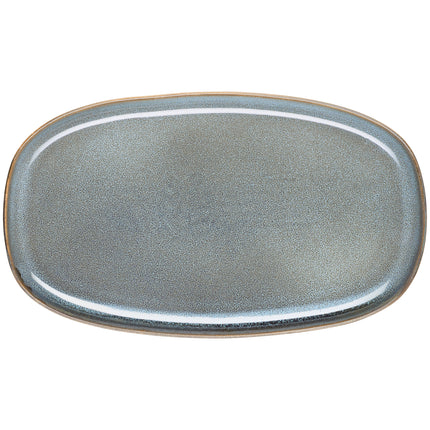 SAISONS assiette plate ovale 31 cm Denim