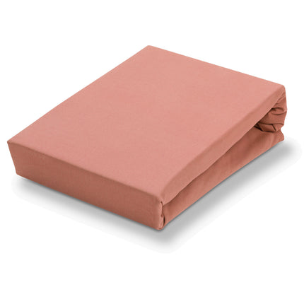JERSEY SOFT Split-Topper-Spannbettlaken Brick Dust