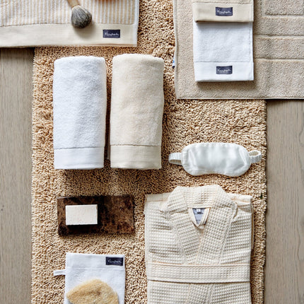 <tc>HOME</tc> Handtuch 60x110 cm Mouliné Bleached Sand (Set/3)