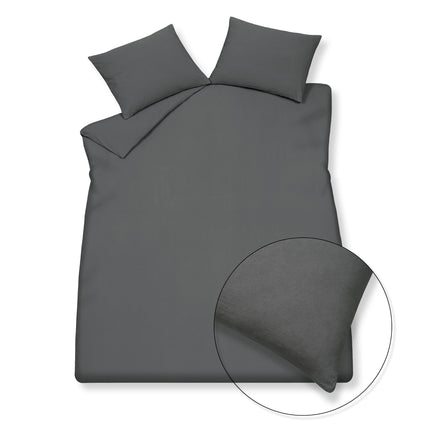 PURE 66 dekbedovertrek Off Black 140x220 cm
