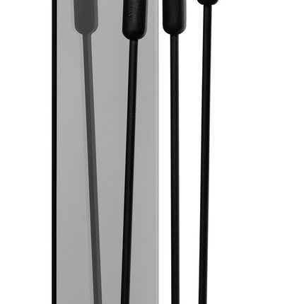 ASHI 3-teiliges Wandkaminset aus schwarzer Eiche