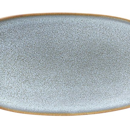 SAISONS flacher Teller oval 20 cm Denim