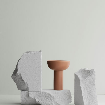 MIYABI vase Terracotta høj