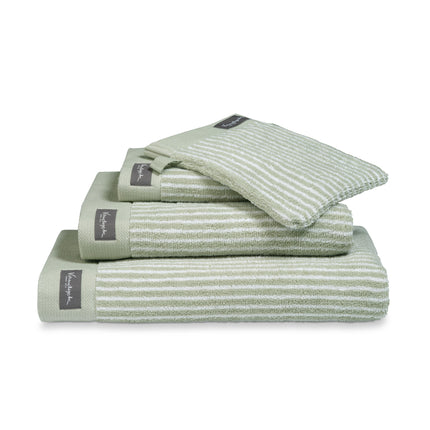 HOME handdoeken Petit Ligne Smoke Green