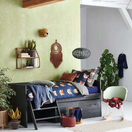 HOME Pique kussensloop Earth Green 40x55 cm
