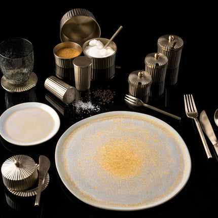 ORO middagsske 18 cm messing (sæt/3)