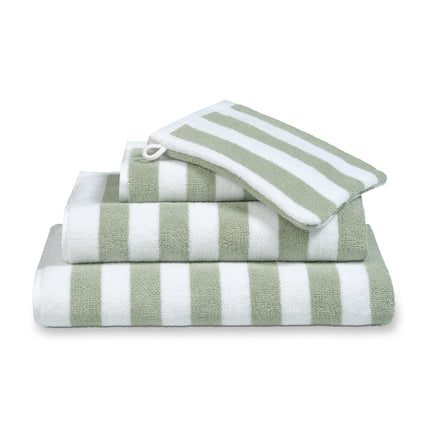 VERONA Textiles de baño Rayas Verde Humo