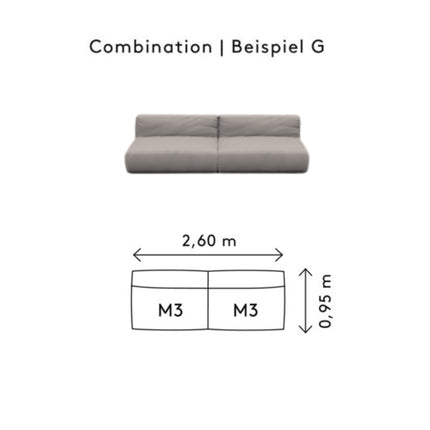 GROW Loungesofa G Earth Boucle