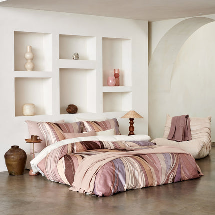 Copripiumino PURE 07 Cream Tan 200x220 cm (lino/cotone satinato)