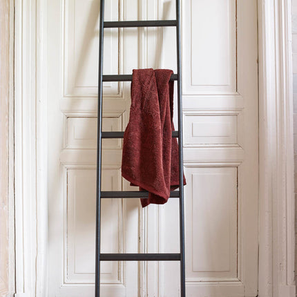 Escalera toallero de madera MINK Negro-09