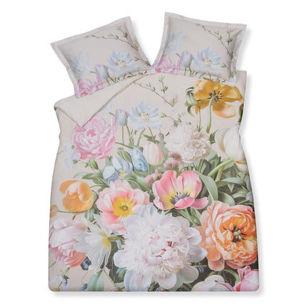 FLEUR FESTIVE Bettbezug Creme Tan 140x220 cm