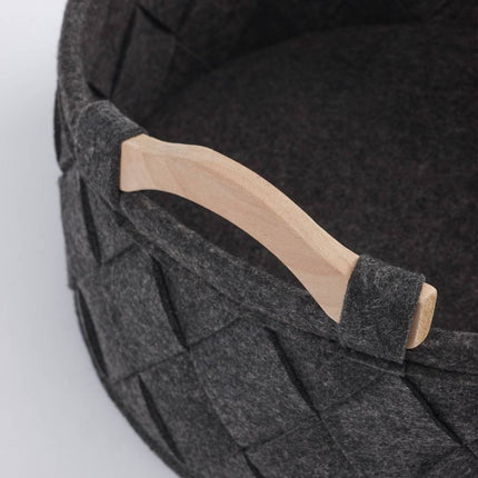 Cesta de almacenamiento AMY Gris oscuro pequeña