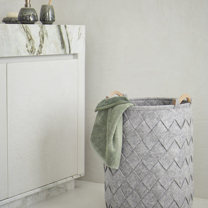 Cestino portaoggetti AMY Silver Grey medio