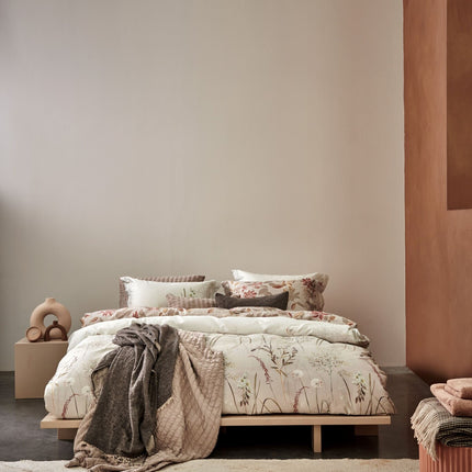 Dekbedovertrek CASHMERE GLOW linen 140x220 cm (satijnkatoen)