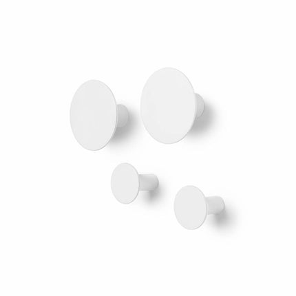 Crochets muraux PONTO Lily Blanc (set/4)
