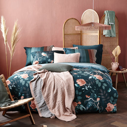HOME Pique kussensloop Earth Green 40x55 cm