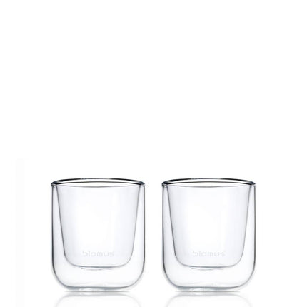 Dubbelwandig glas NERO espresso (set/2)