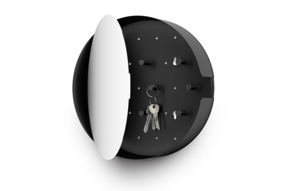NOLMA key box with mirror 28 cm (black)