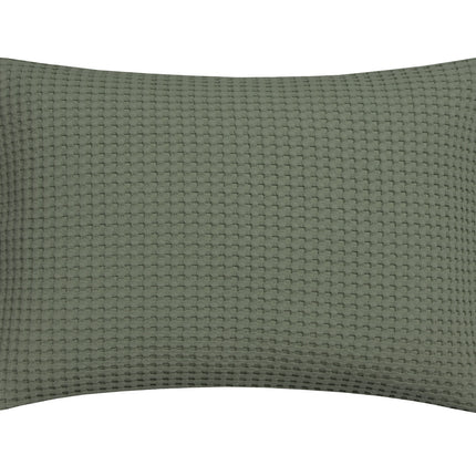 HOME Pique kussensloop Earth Green 40x55 cm