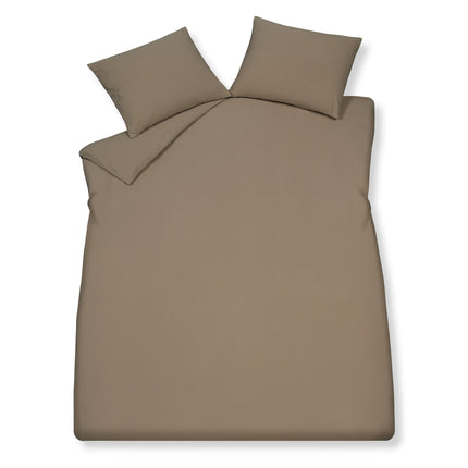 PURE 66 dekbedovertrek Taupe 140x220 cm