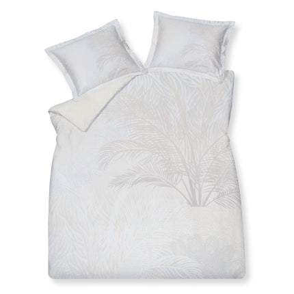 Dekbedovertrek FLOWER PATTERN Cream Tan 200x220 cm (satijnkatoen)