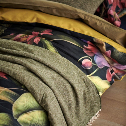 WASHED COTTON dekbedovertrek Martini Olive 200x220 cm