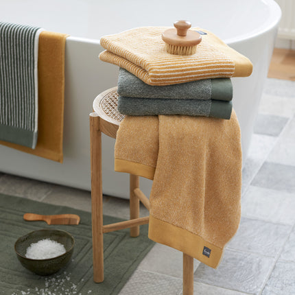 HOME badtextiel Petit Ligne Olive