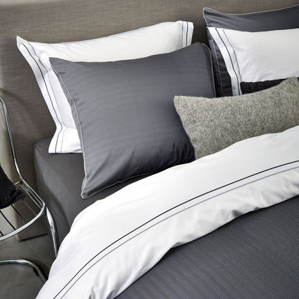 Copripiumino PURITY Napoli Off Black 140x220 cm (cotone satinato)