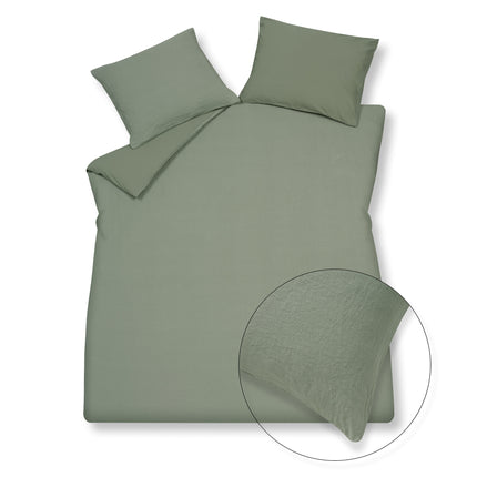Dynebetræk PURITY 79 Smoke Green 140x220 cm (hør/bomuld)