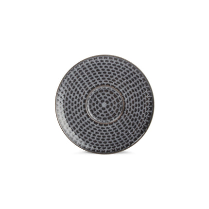 STITCH espressokop en schotel 90 ml grijs (set/4)