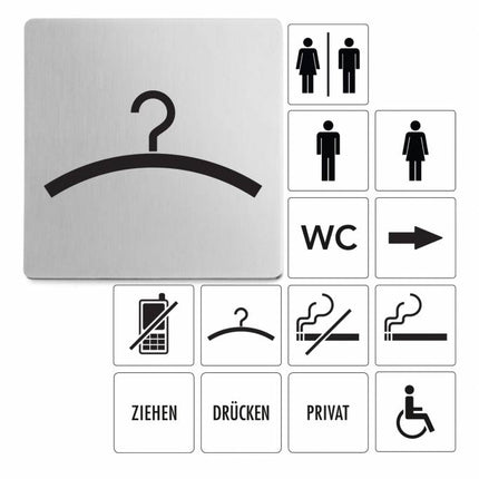 INDICI piktogram 'garderobe' (måtte)