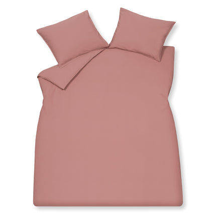 WASHED COTTON dekbedovertrek 200x220 cm Ash Rose (katoen)