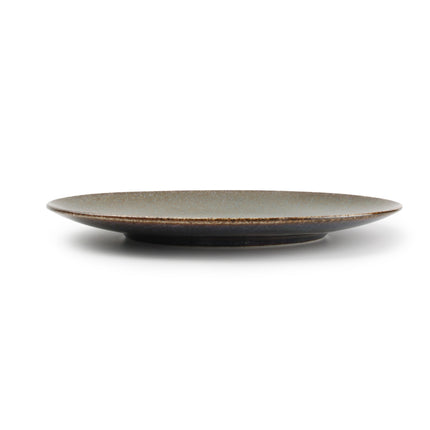 Assiette plate CIRRO ovale 24 cm - Vert multi