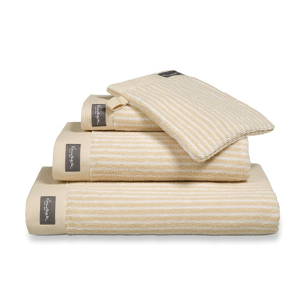 <tc>HOME</tc> bath towel 70x140 cm Petit Ligne Bleaced Sand (set/3)