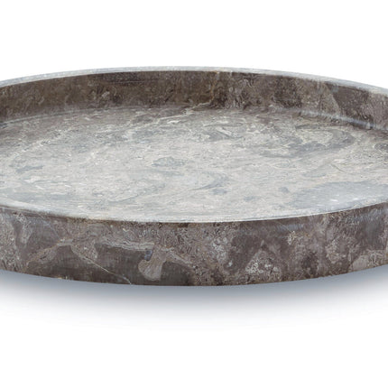 CONOR tray rond Greige