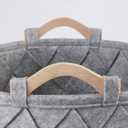 Cestino portaoggetti AMY Silver Grey medio
