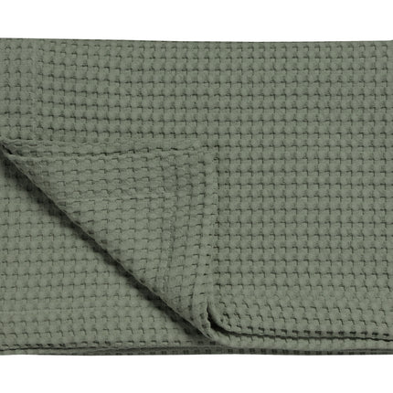 <tc>HOME</tc> Couvre-lit piqué vert terre 270x250 cm